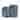 (20+24) Two-piece suitcase suitcase set Oxford trolley case without password lock universal wheel