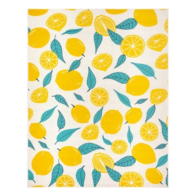 Gertmenian Jona Bold Summer Fruits Bright Bold Indoor/ Outdoor Flatweave Area Rug