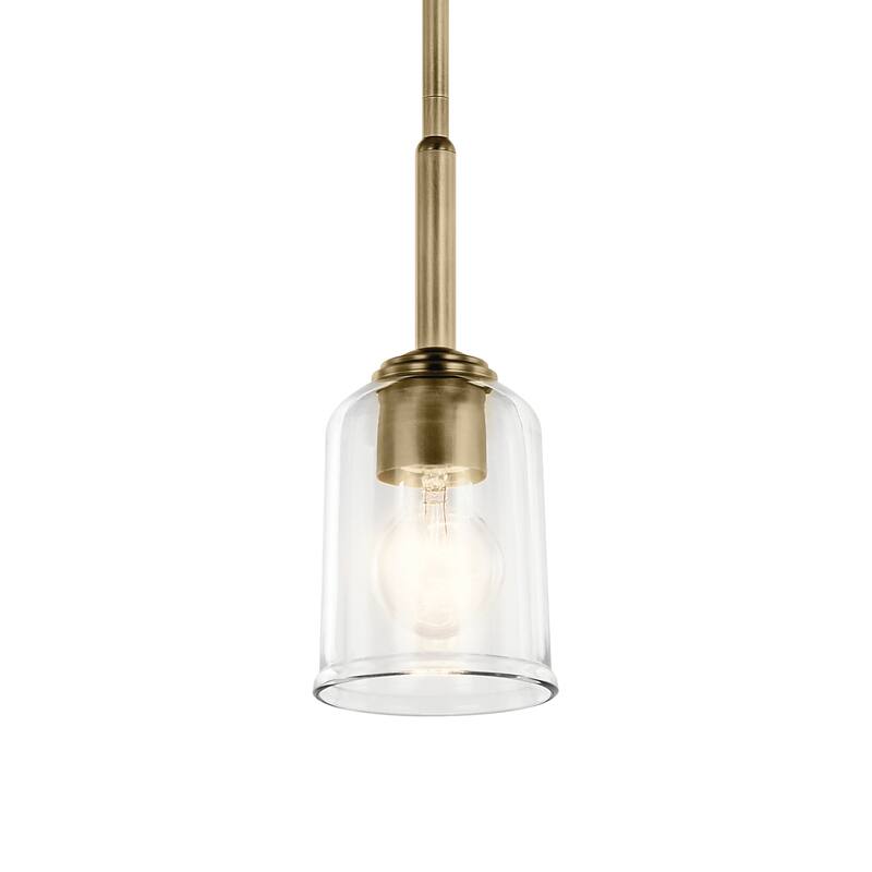 Kichler Lighting Shailene 1-Light Mini Pendant Light with Clear Glass