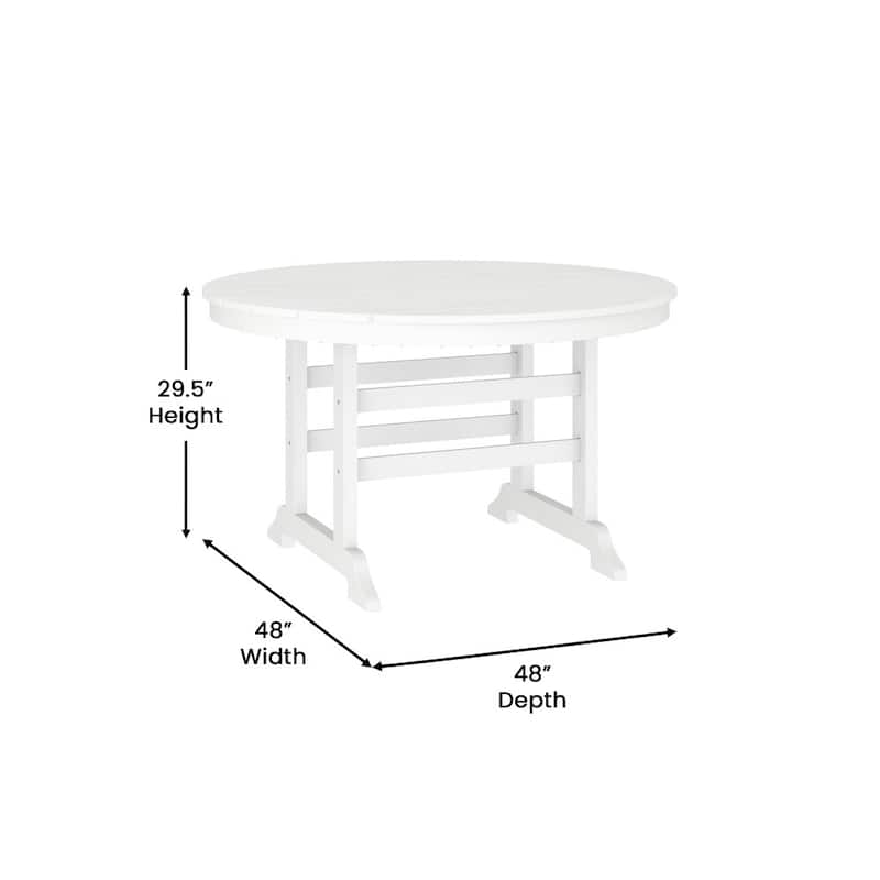 Commercial Grade Indoor-Outdoor Adirondack Style Table
