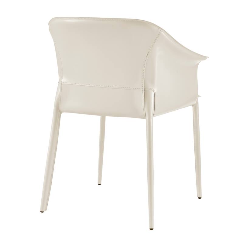 NPD Furniture Callie Recycled Leather Dining Arm Chair