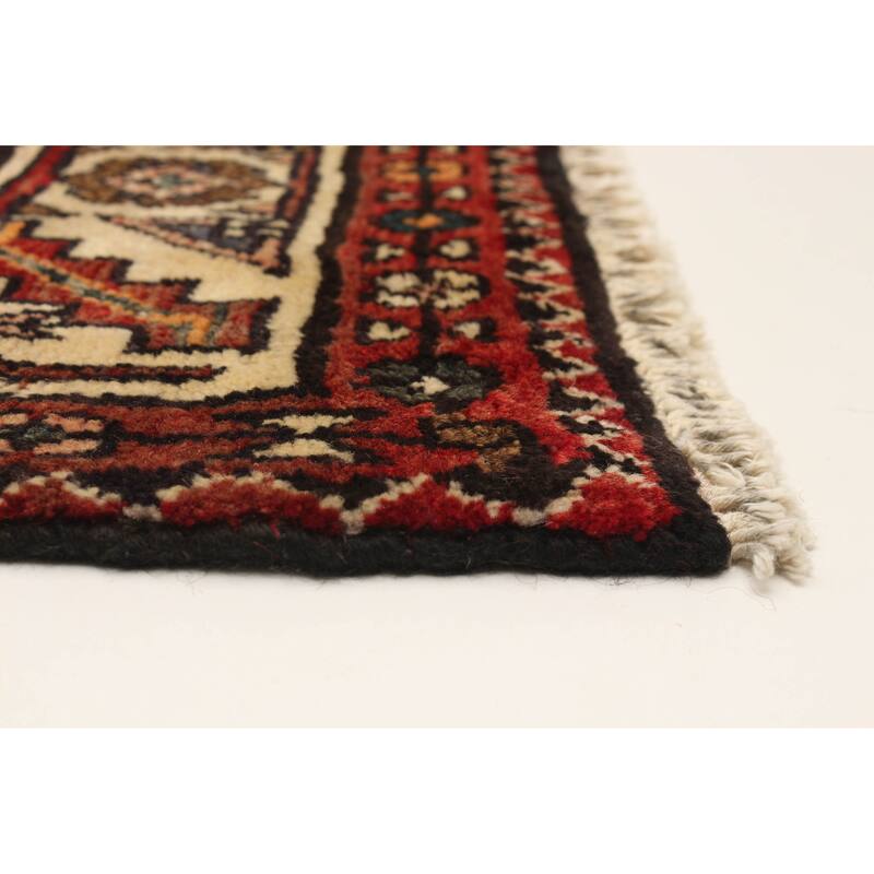 ECARPETGALLERY Hand-knotted Andelz Navy Wool Rug - 3'7 x 9'5