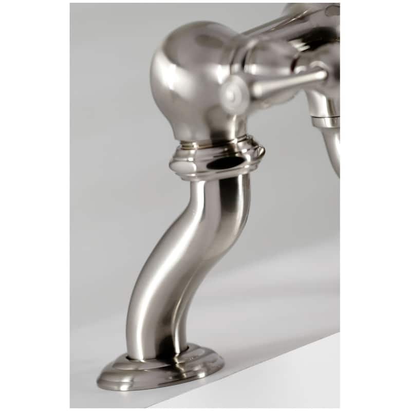 Kingston Brass Deck Mounted Clawfoot Tub Filler with Built-In Diverter