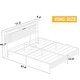 preview thumbnail 43 of 75, Bed Frame with Charging Station and RGB LED Lights, Sturdy Platform Bed with Storage Headboard,