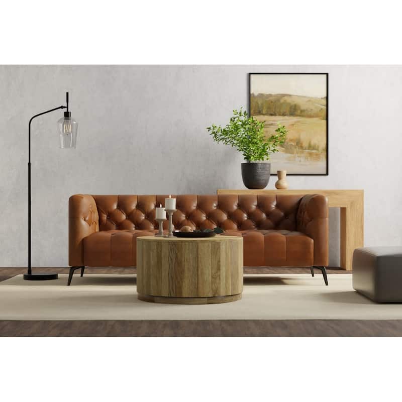 Carolina Living Krissa 30" Round Mango Wood Coffee Table
