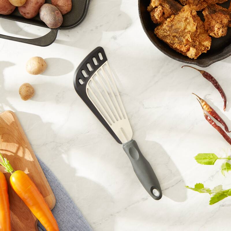 Angled Slotted Spatula - Angled Slot