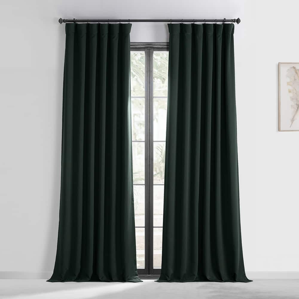Exclusive Fabrics Room Darkening 84-inch Curtain Panel Pair (2 Panels)