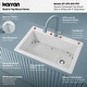 preview thumbnail 35 of 82, Karran Drop-In Quartz 33 in. 1-Hole Single Bowl Kitchen Sink Kit