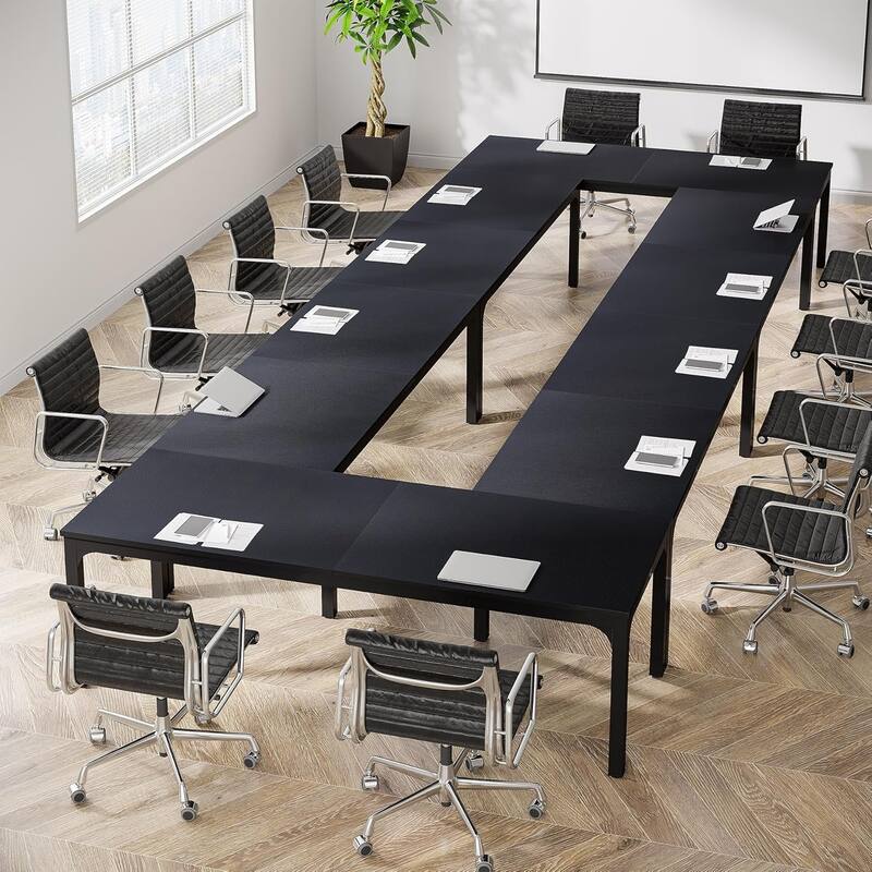 78.74" Large Rectangle Conference Table/Desk, Modern Seminar Meeting Table, Business Tables for Boardroom & Office