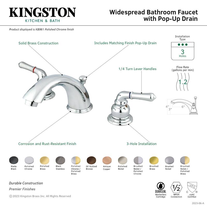 Magellan Deck Mount Widespread Bathroom Faucet
