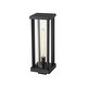 preview thumbnail 3 of 4, Glenwood 1 Light Outdoor Post Mount Fixture - Black