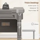 preview thumbnail 56 of 156, Farmhouse Executive L Shaped Desk Home Office Desk with Drawers and Storage Cabinet & Power Outlet