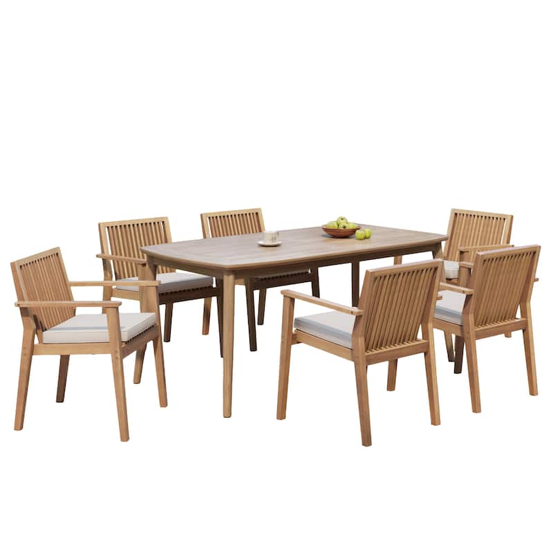 Christopher Knight Home - Fairchild Acacia Wood Outdoor Dining Set