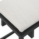 preview thumbnail 7 of 5, Upholstered Iron Bench - 47" - Black and White