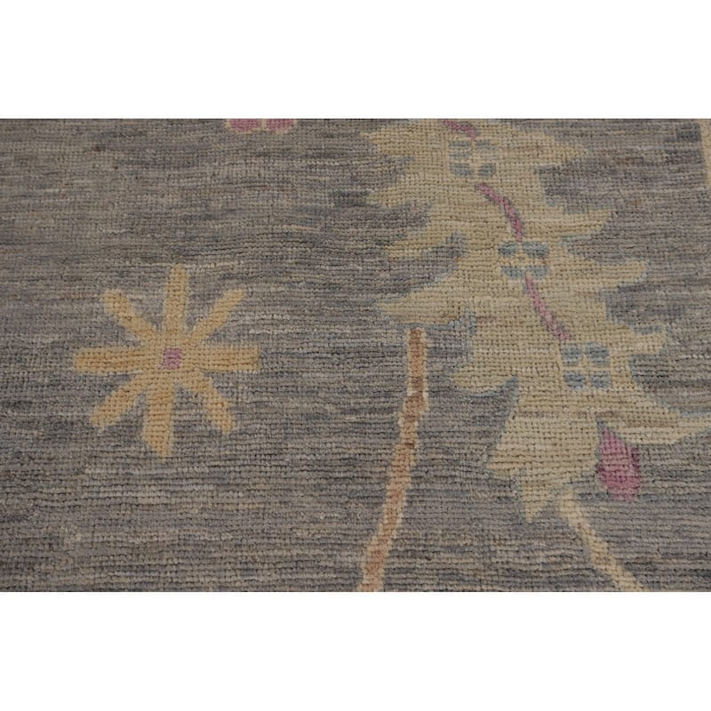 Grey Oriental Oushak Turkish Large Area Rug Handmade Wool Carpet - 10'0"x 13'7"