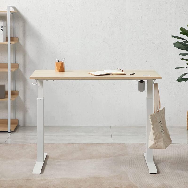 KOWO Electric Standing Desk 48" Height Adjustable Sit Stand Workstation w/Memory Preset, Home Office Desk