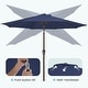preview thumbnail 47 of 76, 9-ft Patio Market Umbrella with Tilting Pole, Waterproof & Breathable Canopy