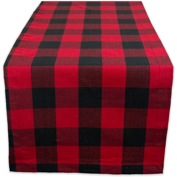 Black and White Plaid Buffalo Check Table Runner Gingham Country Kitchen  Decor