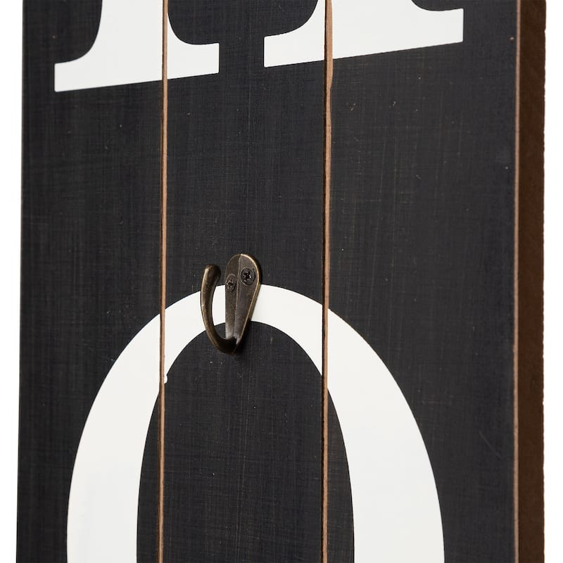 Glitzhome 42"H Porch Sign with 3 Interchangeable Floral Wreaths for Fall Thanksgiving