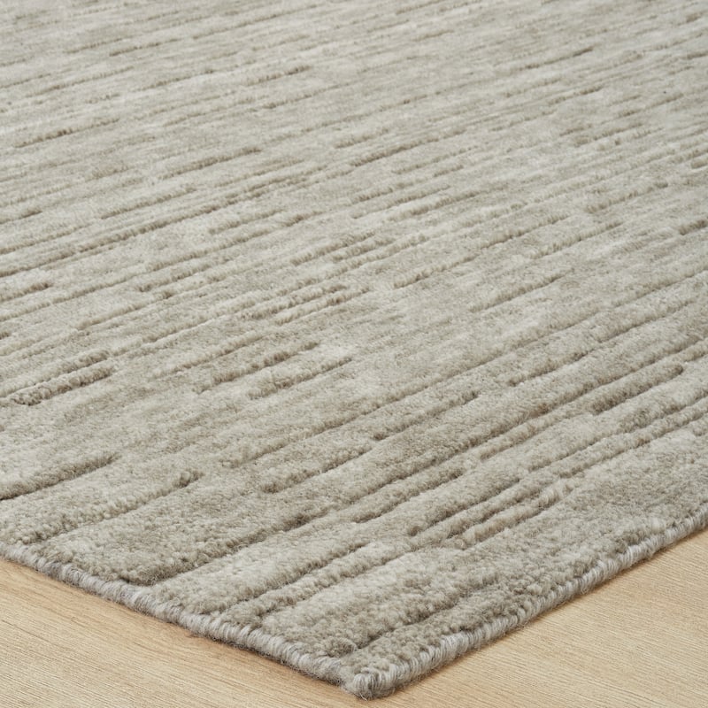 Minimalist Solid Wool Area Rug