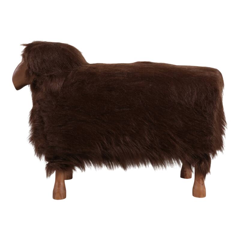 Fabric Wood Figurine with Casual Style and Decorative Wooden Accent