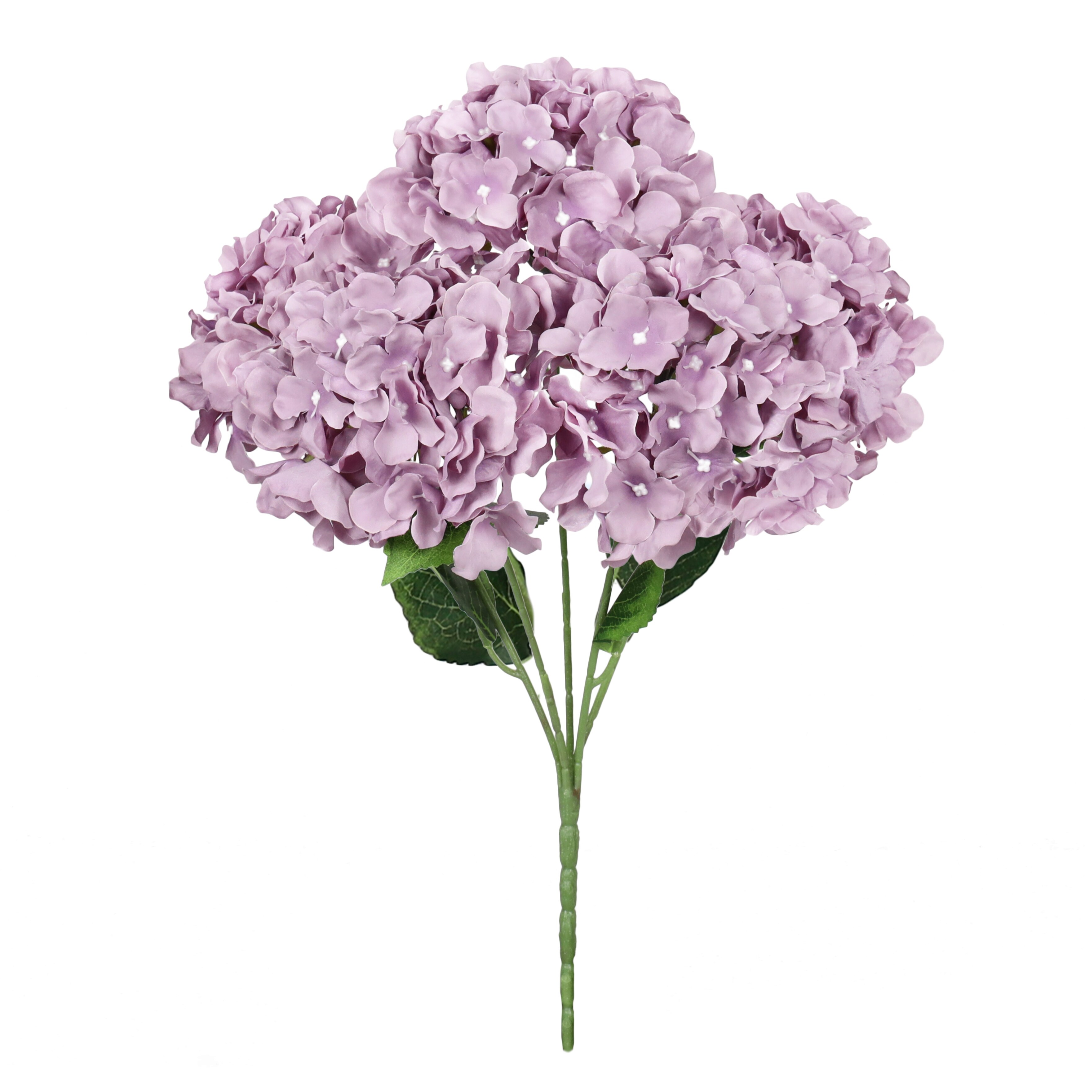 Set of 2 Deluxe Dusty Purple Artificial Hydrangea Flower