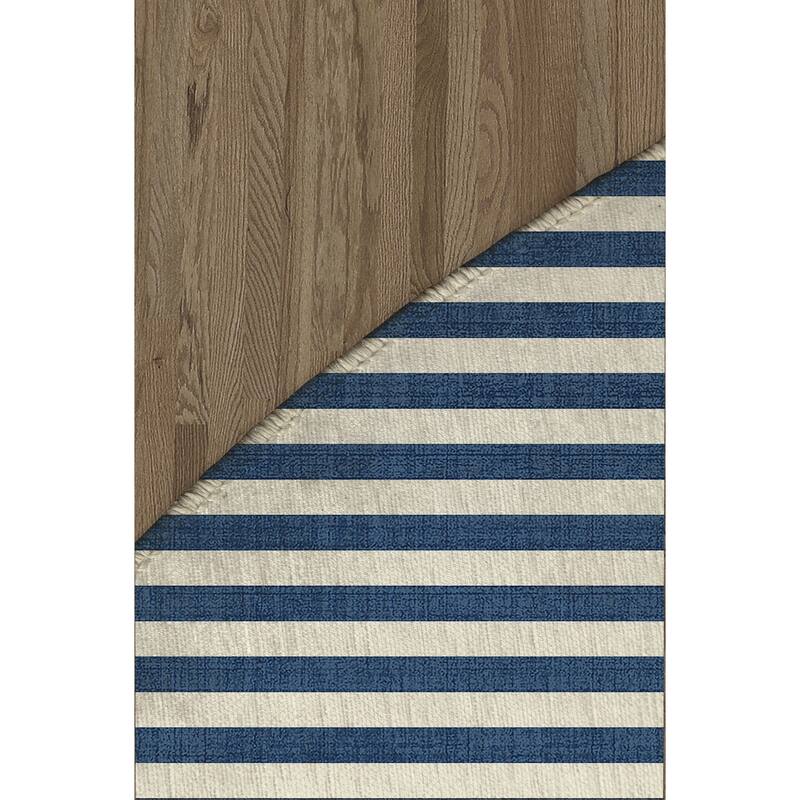 PINSTRIPE BLUE Outdoor Rug By Becky Bailey Bed Bath & Beyond 36137078