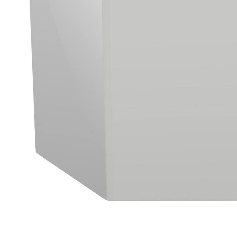 9 in. Light Gray Rectangle Wood End Table, Sturdy Build End Side Table for Living Rooms