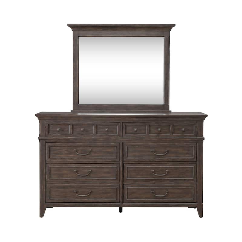 Liberty Furniture Paradise Valley Queen Uph Bed, Dresser & Mirror, Chest, Night Stand