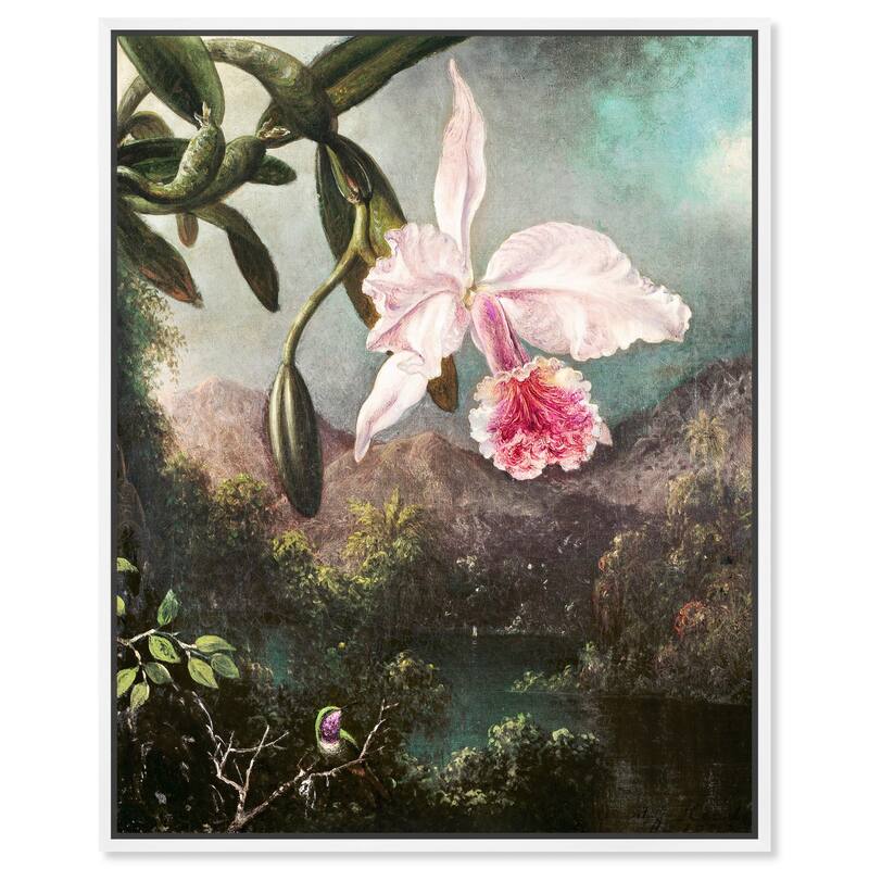 Orchid Blossoms 1873 Canvas by Art Remedy - White - 24" x 30"