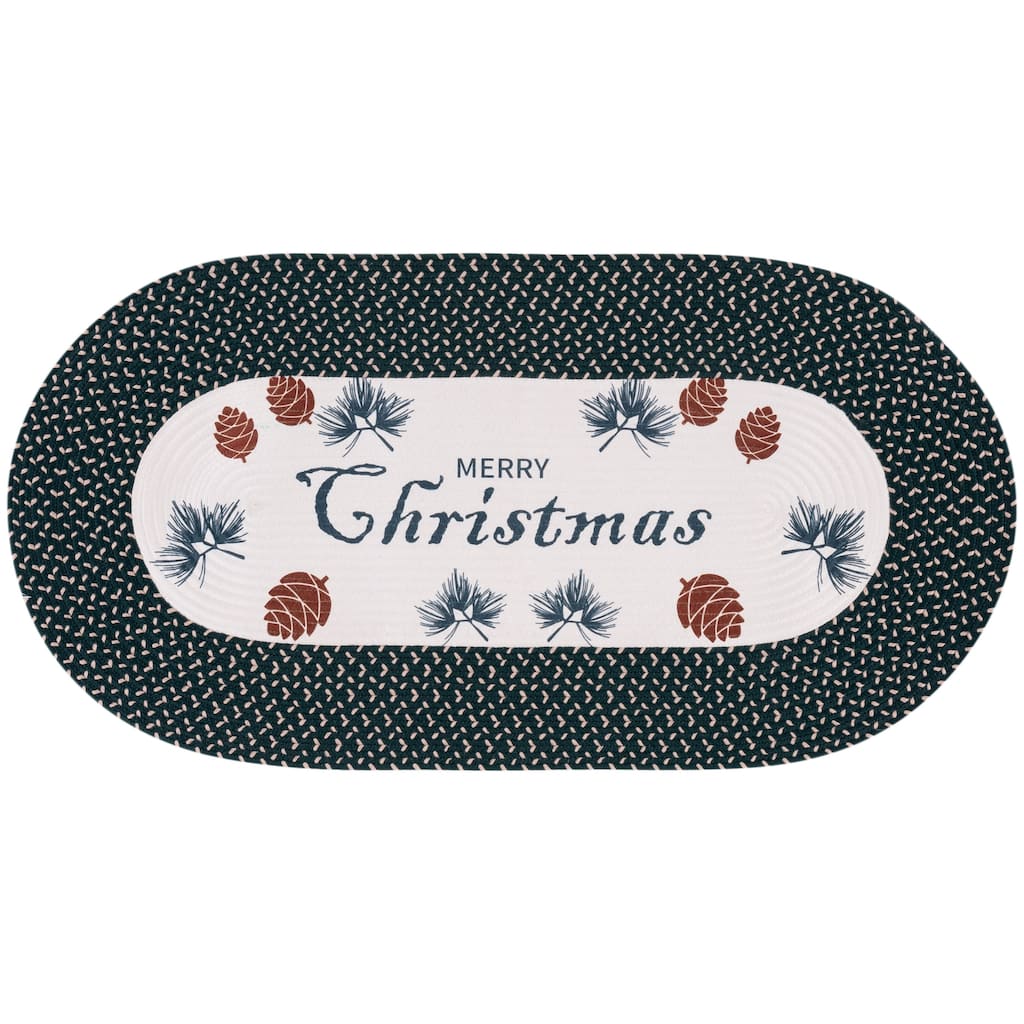 SAFAVIEH Handmade Braided Posters Veatriki Machine Washable Rug