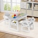 preview thumbnail 11 of 28, Costway 3-Piece Kids Table and Chair Set Toddler Activity Study Desk - See Details