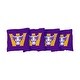preview thumbnail 1 of 1, Williams College Ephs Purple Cornhole Bags All-Weather Resin Filled