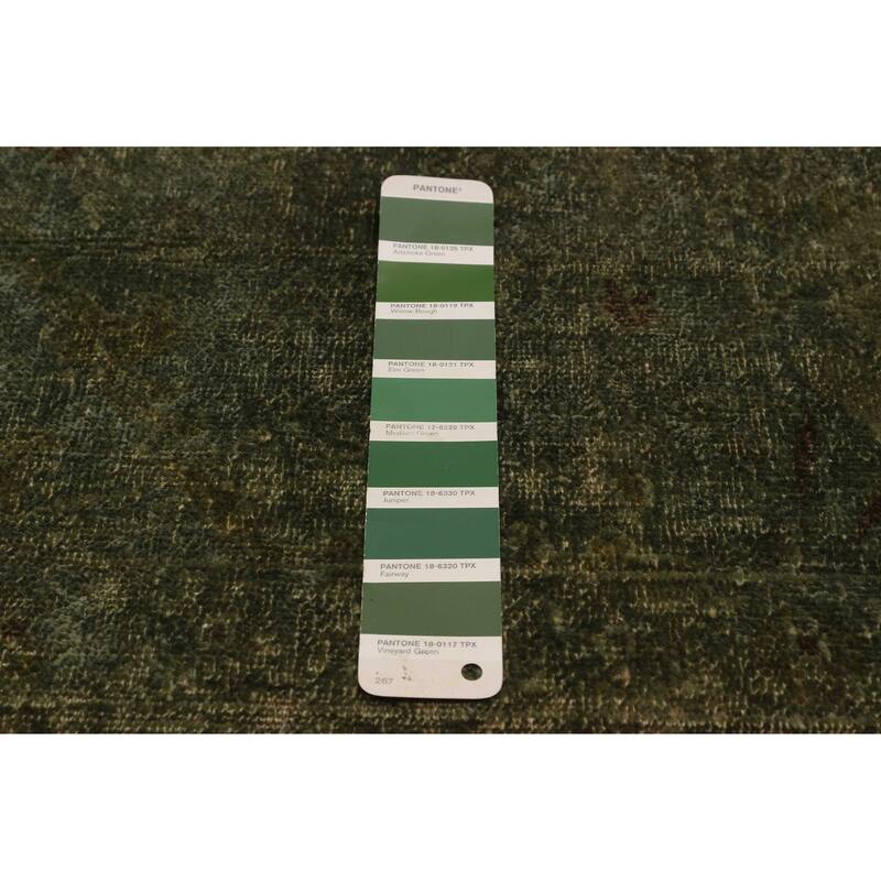 ECARPETGALLERY Hand-knotted Vibrance Dark Green Wool Rug - 5'11 x 8'7