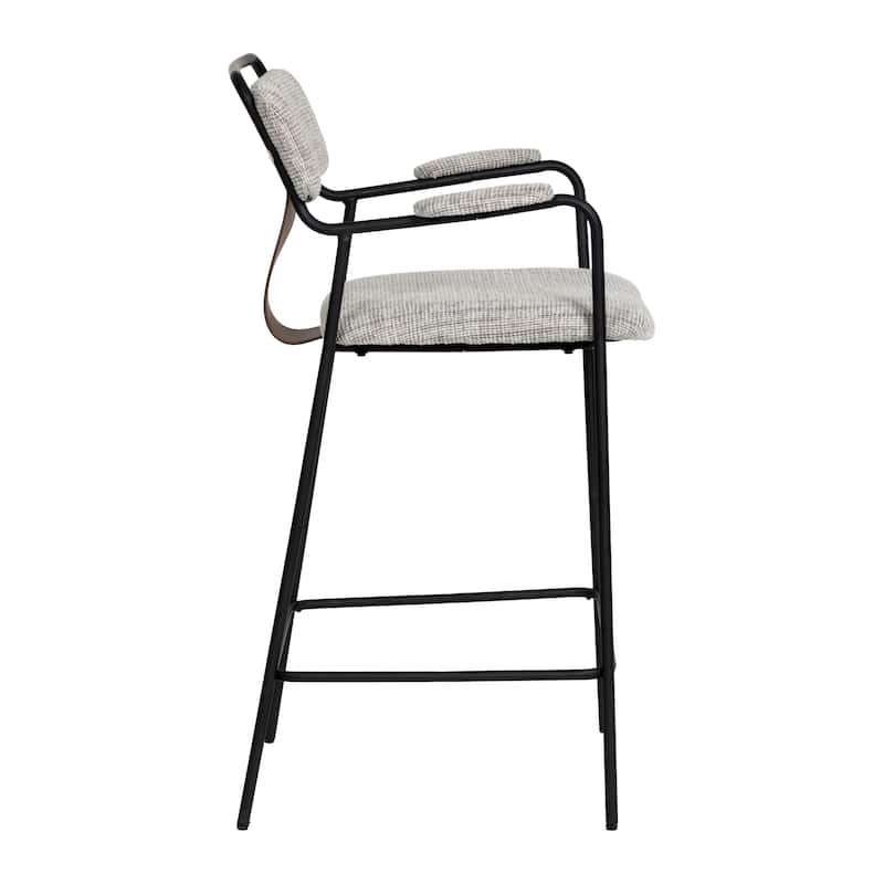 Couva Counter Stool Gray Tweed