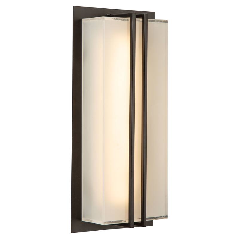 Artcraft Sausalito - Vertical Stripes LED Outdoor Wall Light - Black - Black