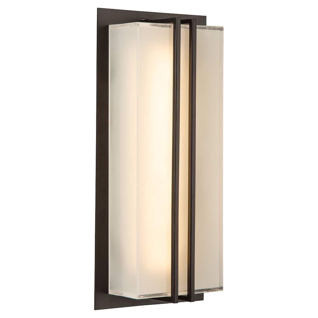 Artcraft Sausalito - Vertical Stripes LED Outdoor Wall Light - Black