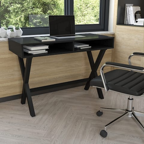 Home Office Writing Computer Desk with Open Storage - Table Desk