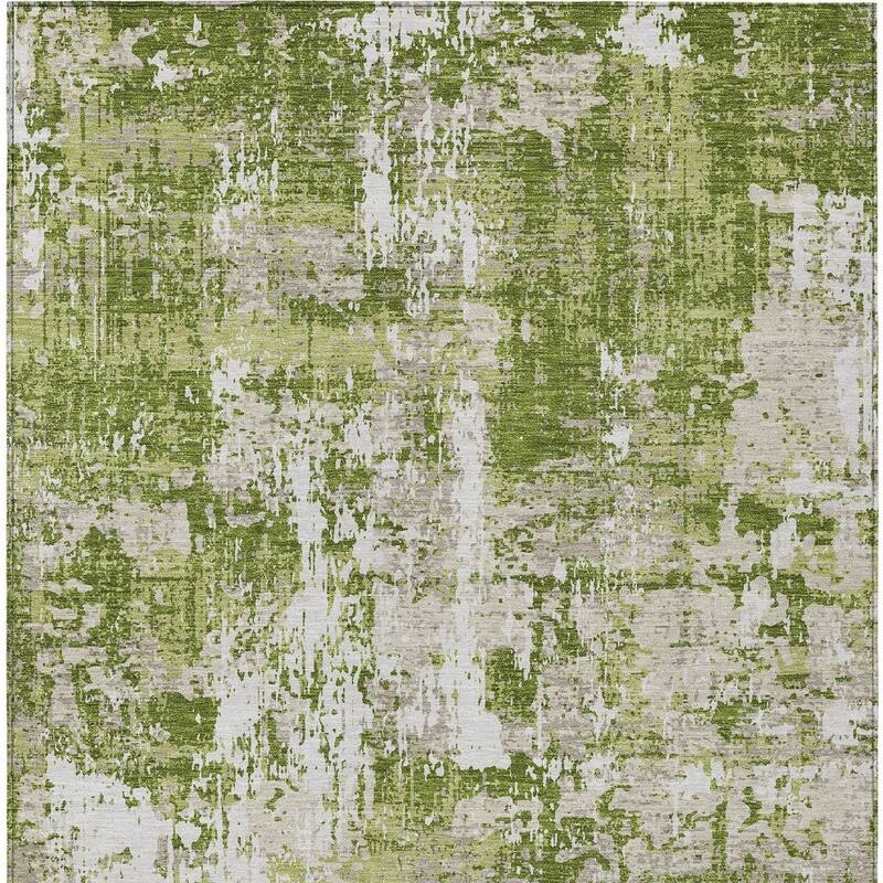 HomeRoots Abstract Transitional Rectangle Outdoor Rug