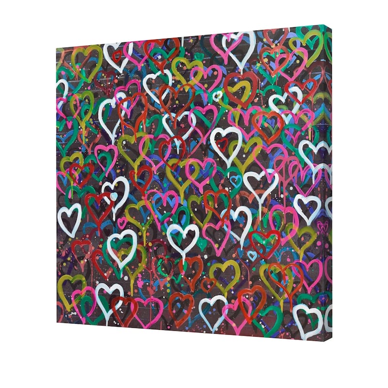 Whole Lotta Love 3D Paint on Canvas Heart Wall Art