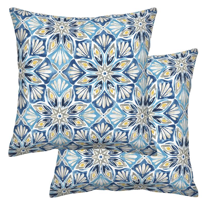 Textured Square Toss Pillow (2-Pack) - 17" wide x 17" tall x 6" thick