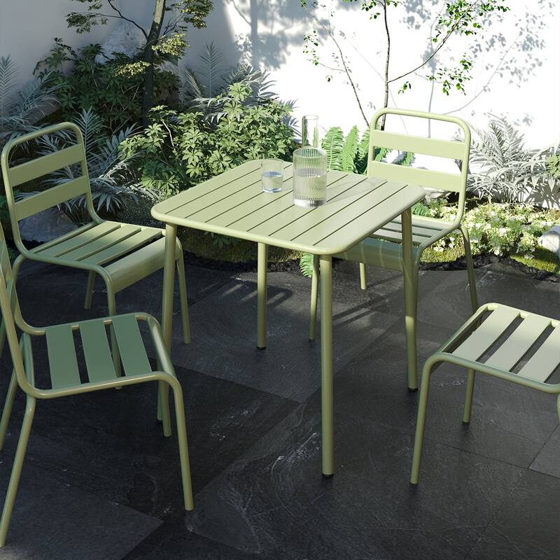 Sera square table outdoor courtyard table villa open air dining table waterproof table retro American modern