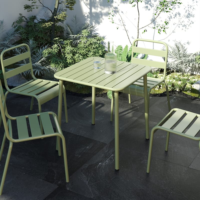 Square Table Outdoor Courtyard Table Villa Open Air Dining Table Waterproof Table Retro Simple Balcony Table Coffee Table
