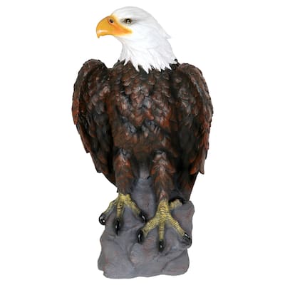 Exhart Majestic Bald Eagle Garden Statue, 24 Inch