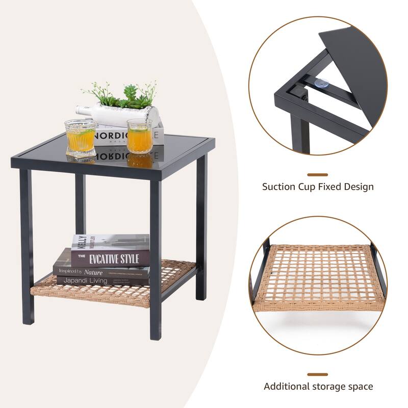 Outdoor 3 Piece Rocking Chair Furniture Chair Set