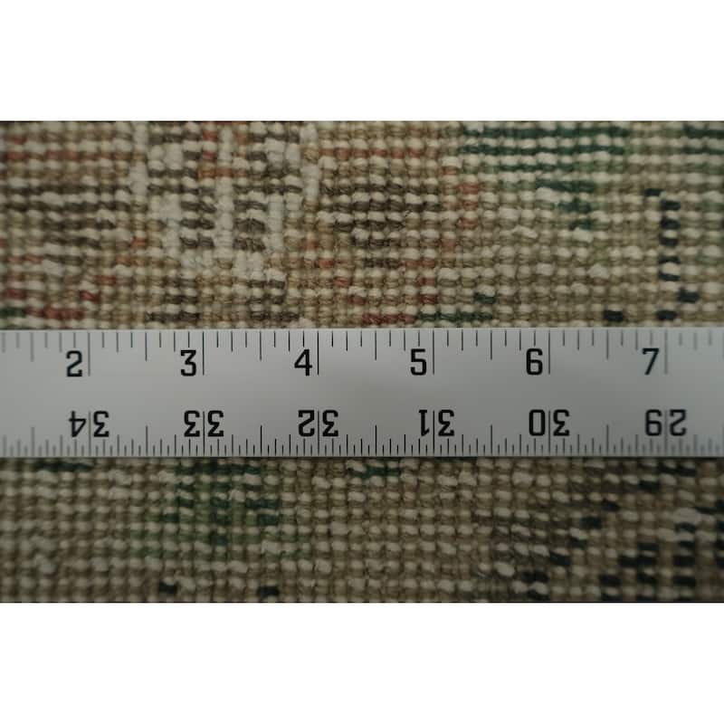 Hand Knotted Oriental 100% Wool Carpet Transitional Floral Beige & Ivories Anatolian Area Rug - 8' 8'' X 4' 8''