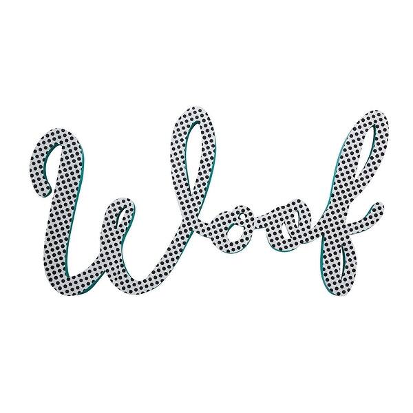 Shop 39 Black And White Polka Dot Design Woof Hand Painted Wall