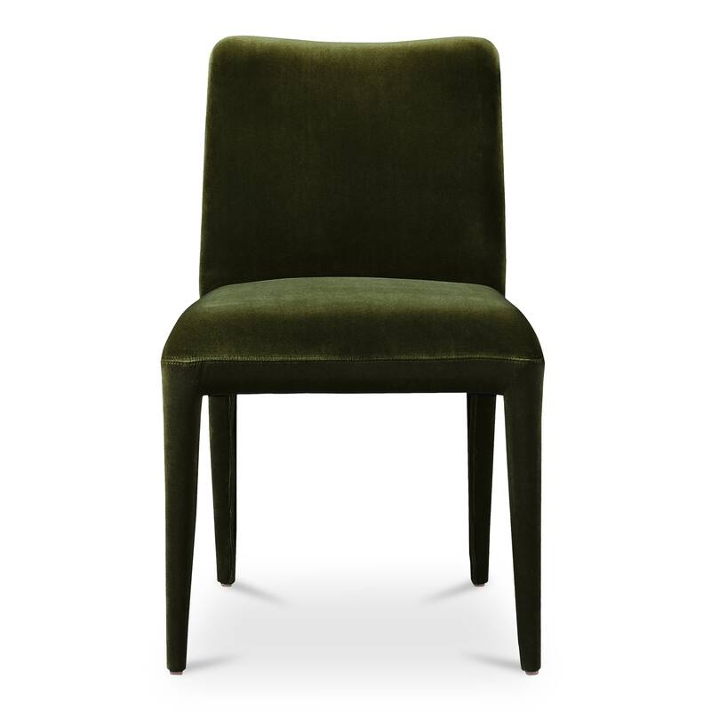 Aurelle Home Modern Upholstered Parson Dining Chair, Set of 2 - 20.5" W x 33" H x 23.5" D - Green