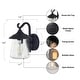 preview thumbnail 11 of 11, Modern Farmhouse Black 1-Light Outdoor Wall Sconces Porch Patio Glass Wall Lamps