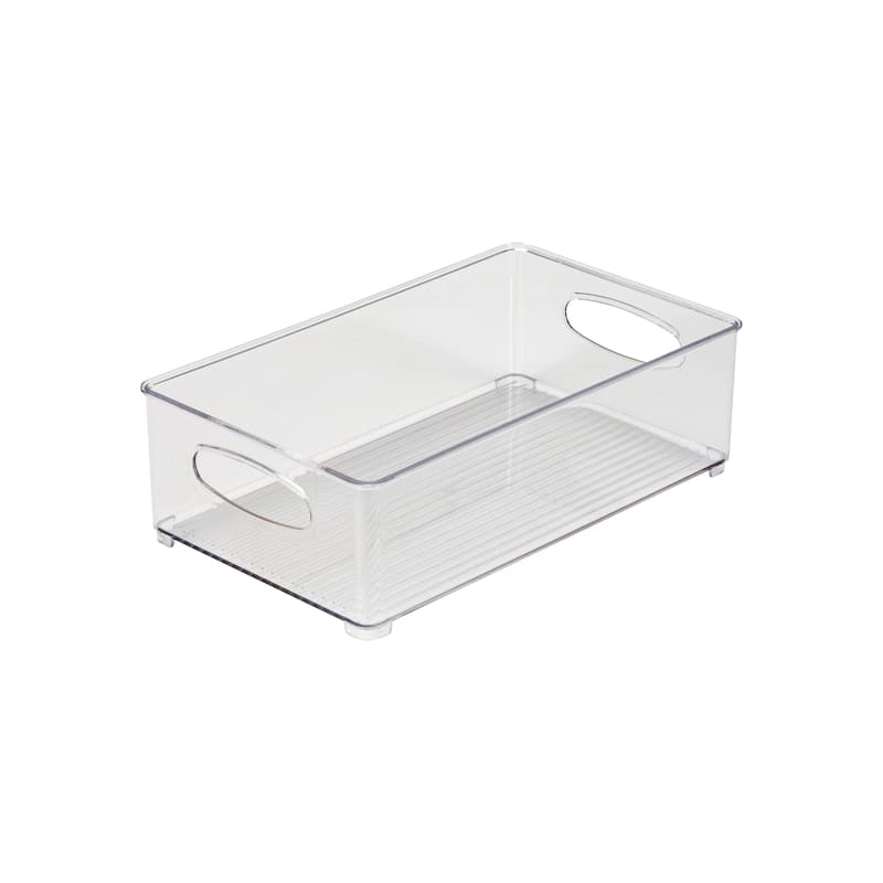 Simplify Medium Vertical Stripe Organizer in Clear - 10" x 6" x 3"